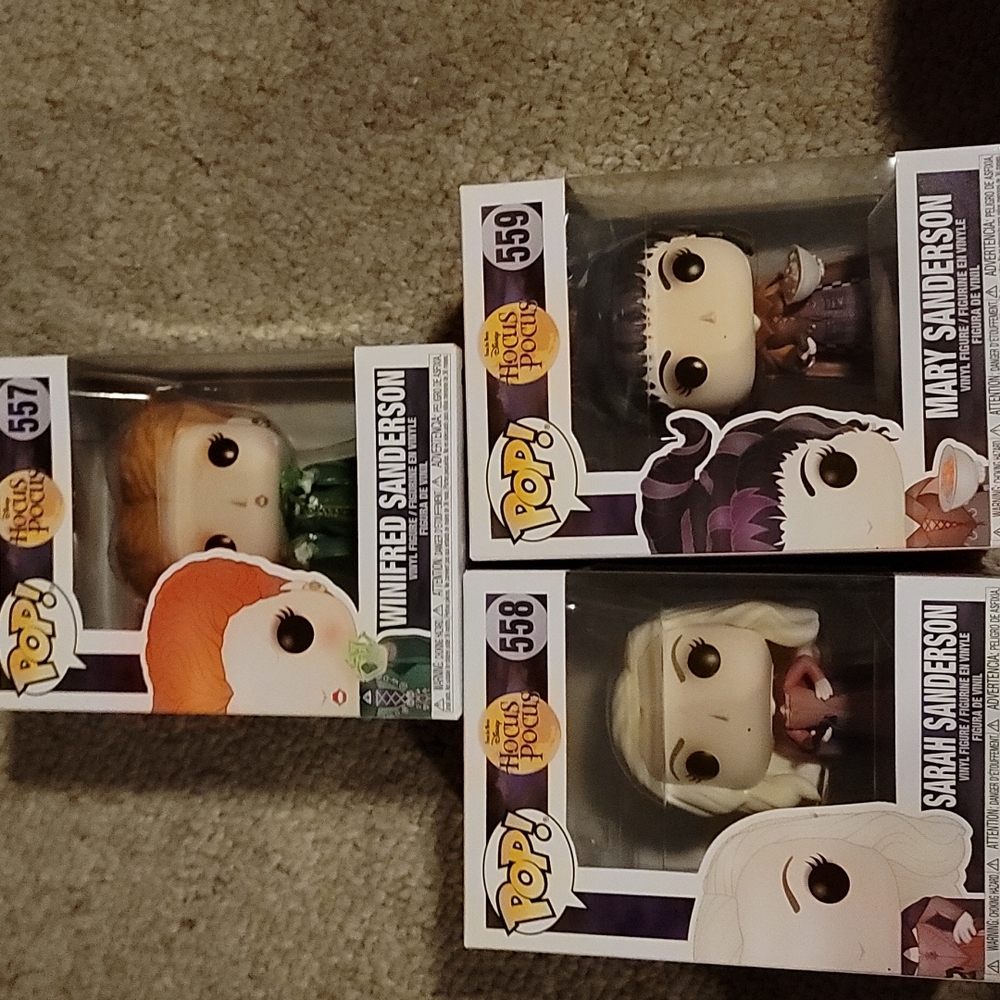 HOCUS POCUS LOT OF 3 FULL SET